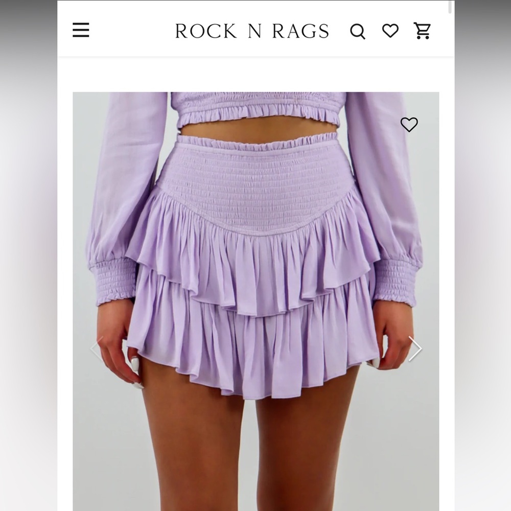 ROCK N RAGS Sunshine Daydream Skirt in Lavender